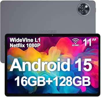 DOOGEE U11 Android 15 Tablets, 11 Inch Tablet, 16GB+128GB/2TB